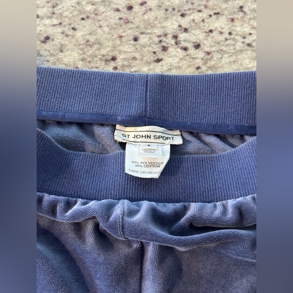 St. John Sport 3 piece tracksuit set velour velvet vintage with belt size Small - Picture 7 of 10
